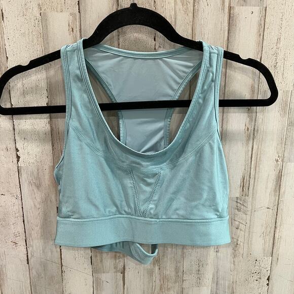 Alala Surf Sports Bra  New Strappy Medium $85 Mesh Aqua Unpadded Rent The Runway - Picture 1 of 5